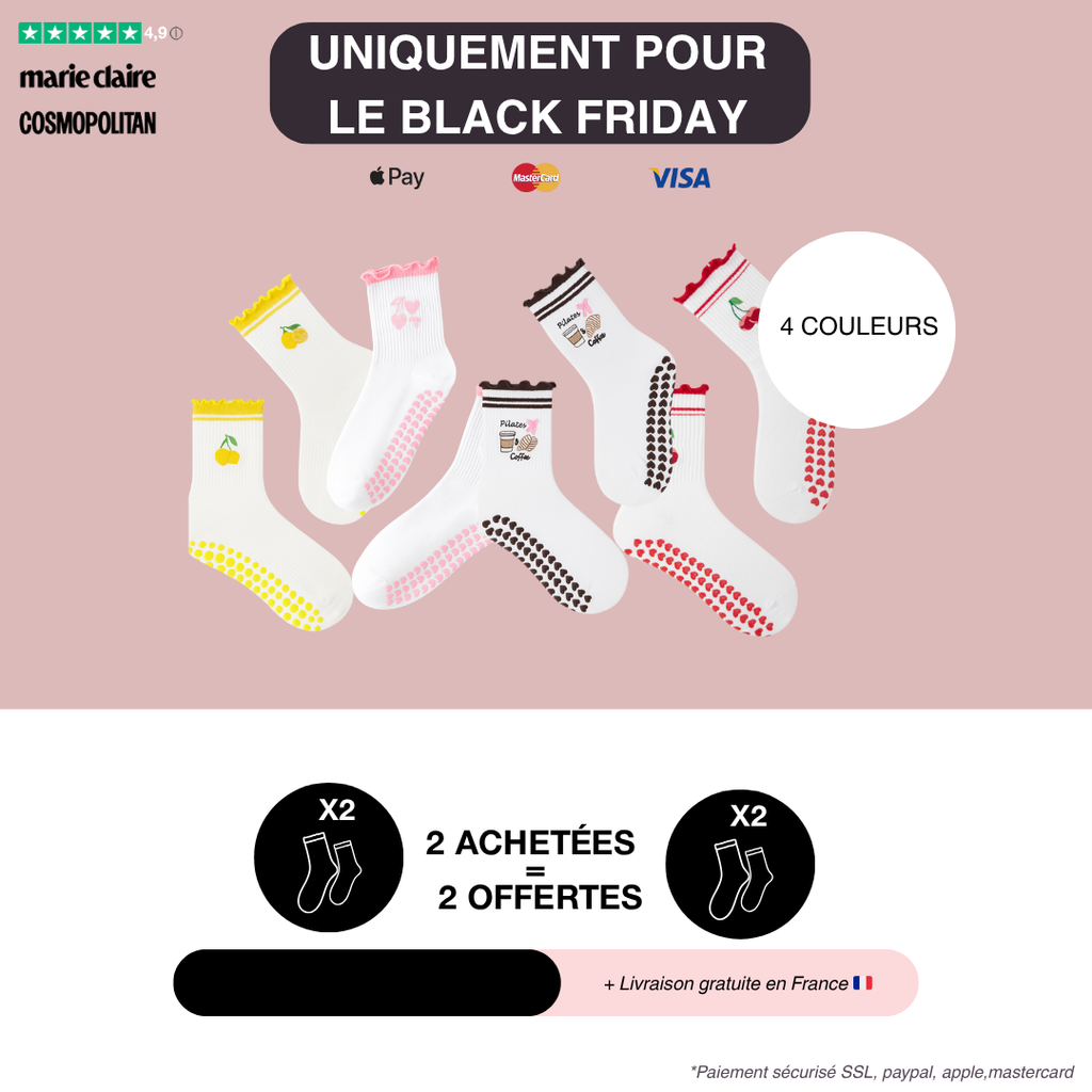 Chaussettes Grip Pilates